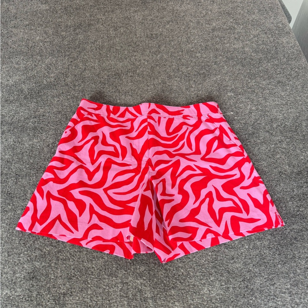 Spanx On The Go size XL True Red pink zebra printed pull on women’s shorts - Picture 6 of 15